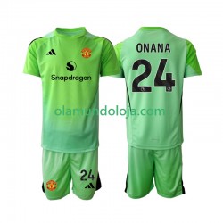 Camisola Manchester United Andre Onana 24 Guarda-redes Criança Equipamento Quarto 2025-2026 Manga Curta